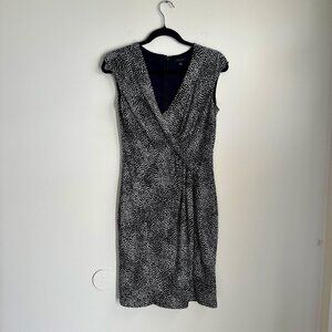 ANN TAYLOR Sleeveless Black & White Dress Size 4